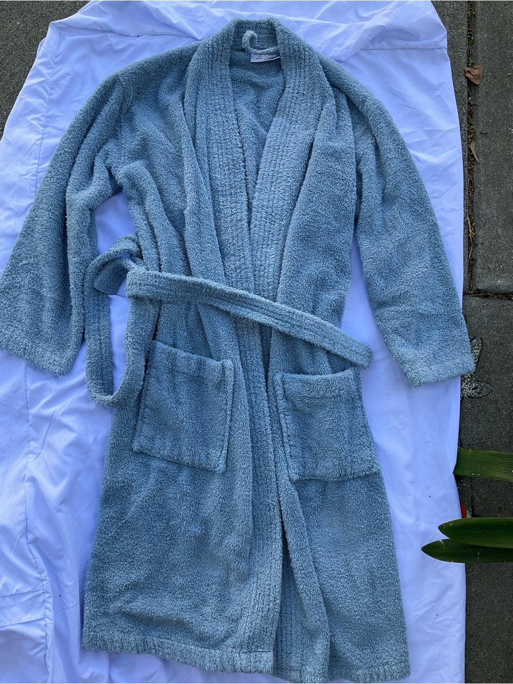 Kids Classic Bathrobe in Light Blue - Cozy Terry Cloth